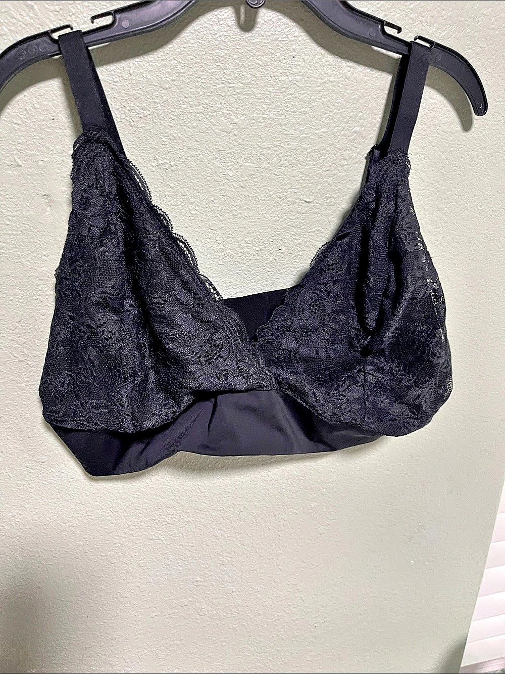 Joyspun Black Lace Sleep Bra XXL